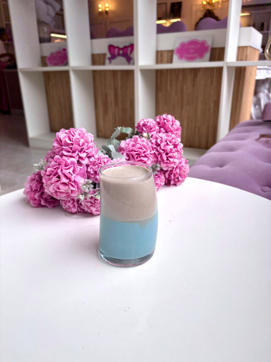 Spirulina Latte with Hojicha Foam