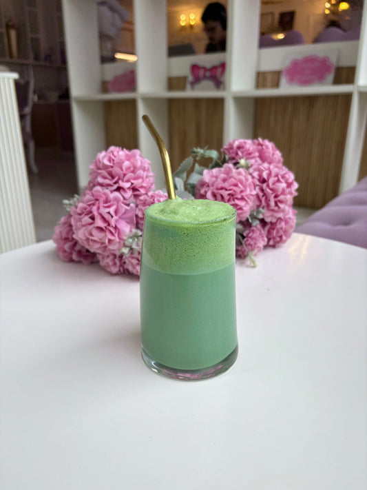 Matcha Latte with Matcha Foam