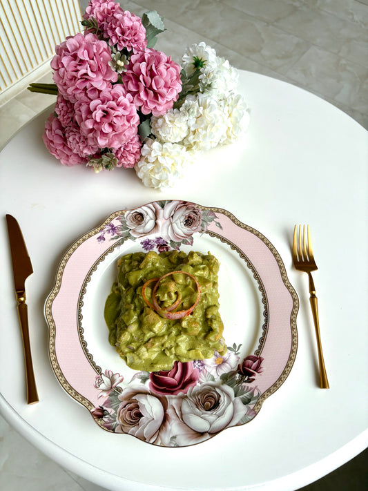 Spicy Chicken & Mint Cream Open Sandwich