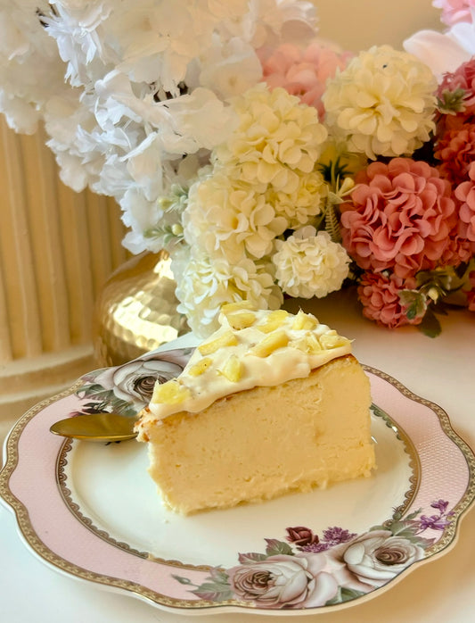 Pina Colada Basque Cheesecake