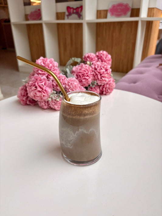 Hojicha Latte with Vanilla Foam